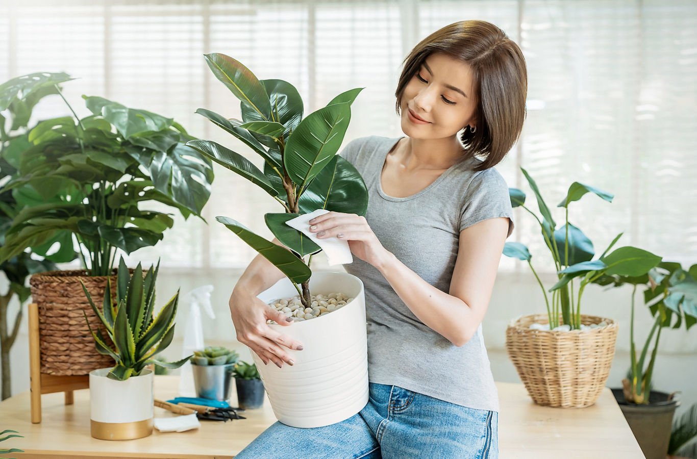 Girl with Plant | Blog | Greystar